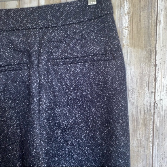 NWT ModCloth Decisions, Decisions Navy Blue Tweed High Rise Wide Leg Pants - Picture 7 of 9